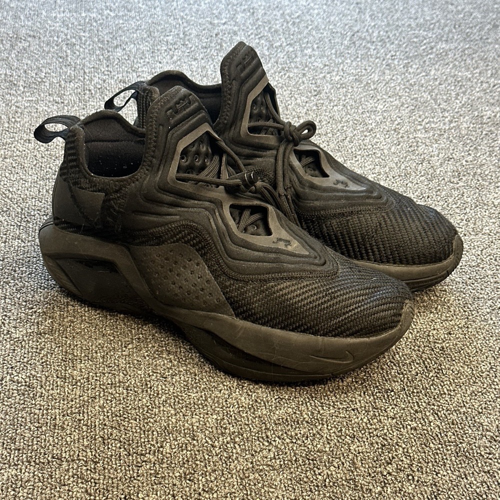 Nike Men's LeBron Soldier XIV 14 Shoes - Black/ Dark Grey Size 10.5 - CK6024-003